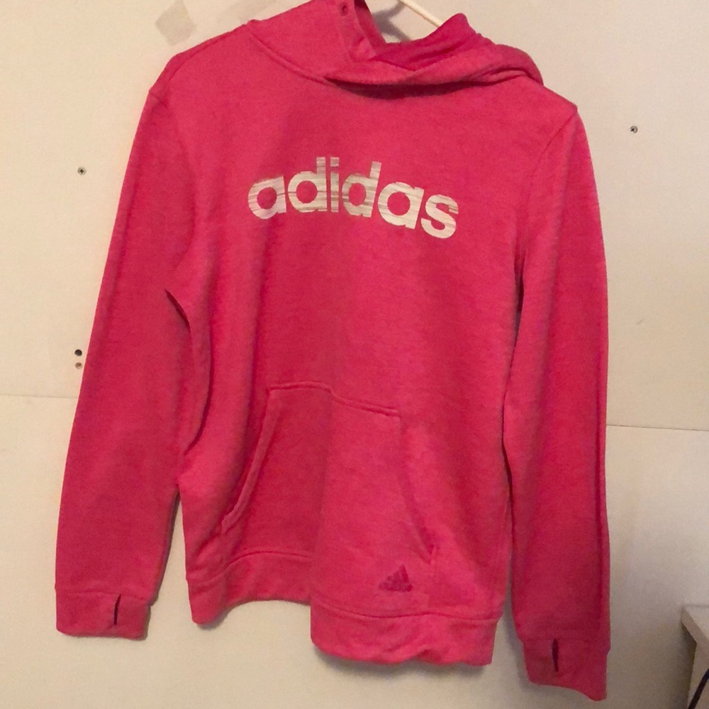 Pink adidas sweatshirt